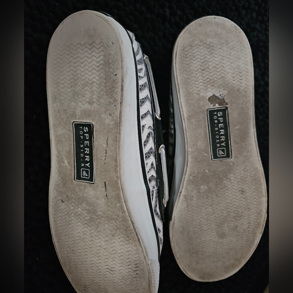 Sperry sequins zebra pattern inspired top sider. - Picture 8 of 9